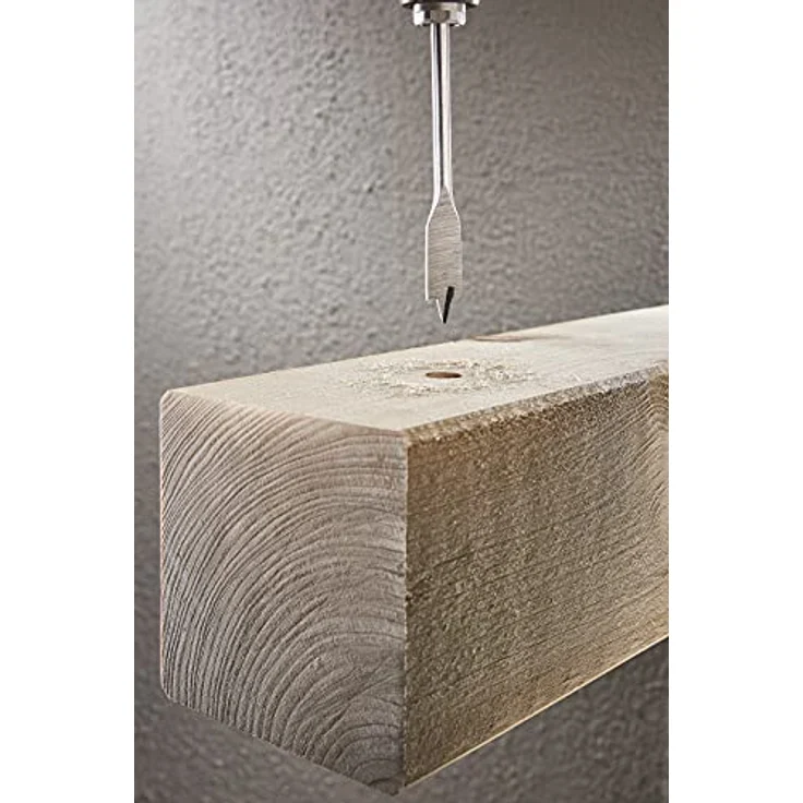 Wolfcraft Flachfräsbohrer 7634000, Ø 14 mm Sechskant Forstnerbohrer für Holzarbeiten – Bild 2