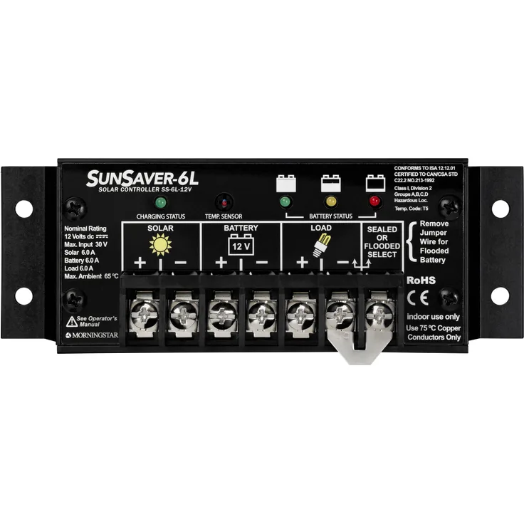 Morningstar Solarladeregler Morningstar Sunsaver SS-20L 24V, fortschrittliche Regler für Photovoltaikanlagen in verschiedenen Anwendungsgebieten