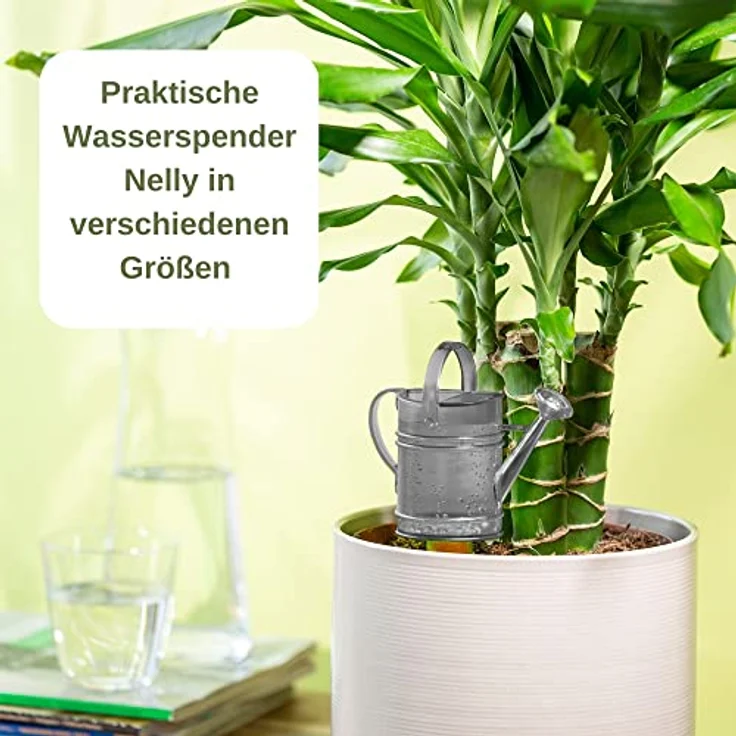 Scheurich Wasserspeicher Gießkanne, 110 ml mit wasserdurchlässigem Tonkegel für Innen und Außen – Bild 5