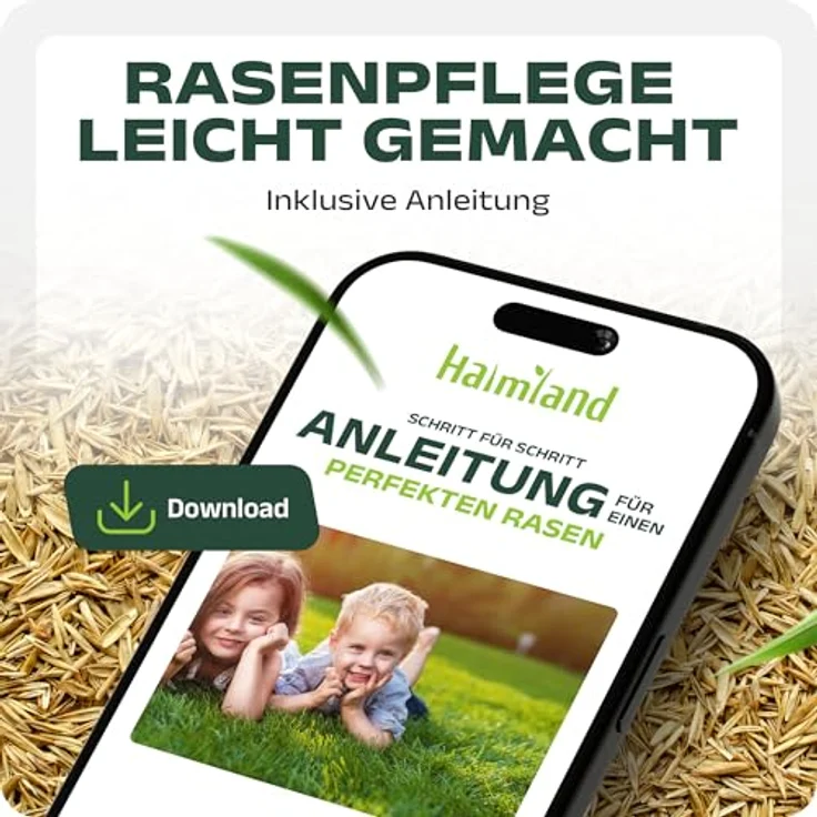 halmland Schattenrasen Samen 1kg für 40m², hochwertig und schnellkeimend, ideal für Rasen Nachsaat und dichte Flächen, inklusive Anleitung – Bild 5