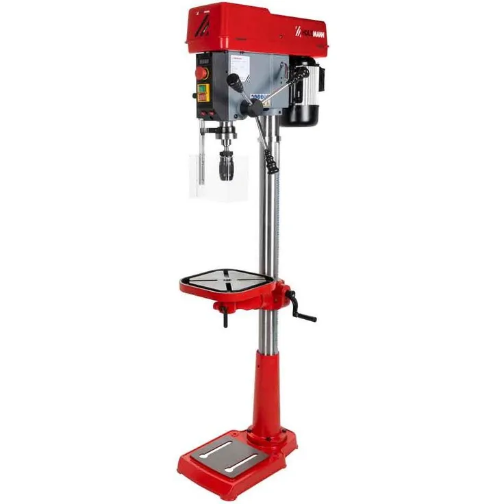 Holzmann SB203VH, Tischbohrmaschine 230V, 750 W, mit Vario-Getriebe und Zentrierlaser, höhenverstellbarem Bohrtisch und MK2 Aufnahme