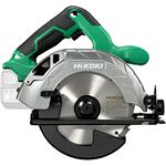 HiKOKI Akku-Handkreissäge C1806DA (18V, Li-Ion, Sägeblatt Ø165, max. Schnitttiefe 57 mm, Spaltkeil, werkzeuglose Einstellung von Schnitttiefe und Neigungswinkel, Zubehör, ohne Akku und Ladegerät))
