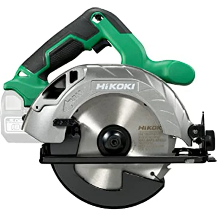 HiKOKI Akku-Handkreissäge C1806DA (18V, Li-Ion, Sägeblatt Ø165, max. Schnitttiefe 57 mm, Spaltkeil, werkzeuglose Einstellung von Schnitttiefe und Neigungswinkel, Zubehör, ohne Akku und Ladegerät))