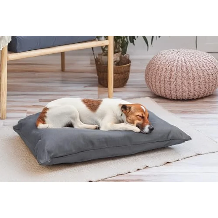 Karlie Charly Hundekissen, Dunkelgrau, 80x60x15 cm, Bezug aus recycelten Materialien – Bild 3