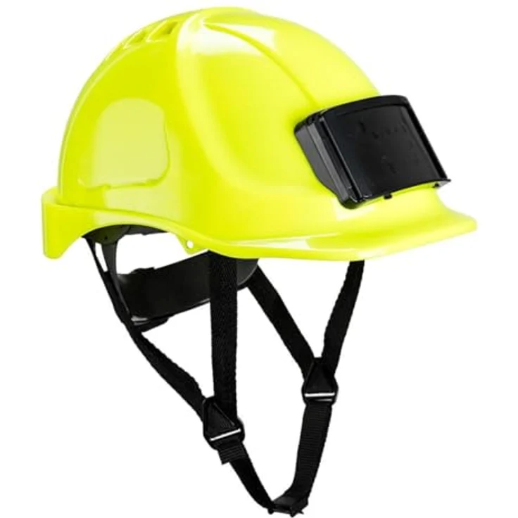 Portwest PB55 Vented Hard Hat Helm, robuster Schutzhelm mit ID Badge, blau – Bild 4