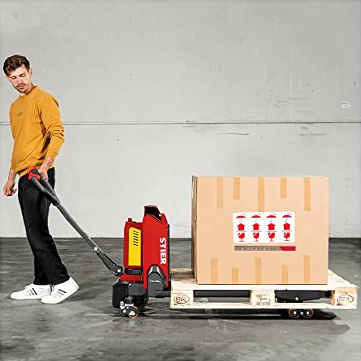 STIER Elektro-Hubwagen EZY-20, Tragkraft 2000 kg, Gabellänge 1150 mm, 0,8 kW Hubmotor, Multifunktionsdisplay mit Pin-Code-Panel – Bild 2