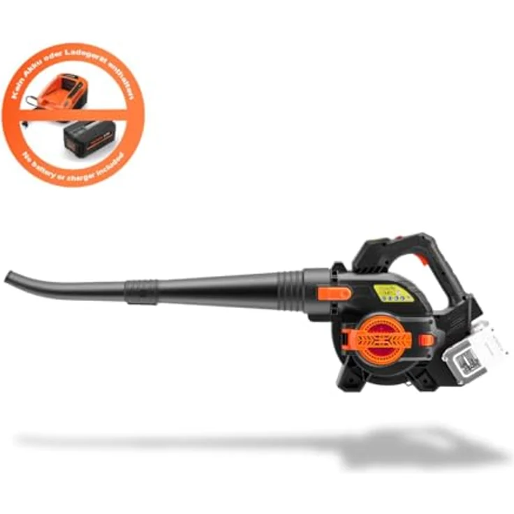FUXTEC FX-E2LBS 2in1 Akku Laubbläser und -sauger, 40 Volt, 685,1 m³/h, inkl. Laubfangsack, ergonomischer Griff, ohne Akku/Ladegerät – Bild 7