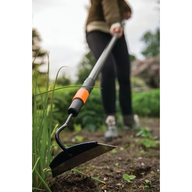 Fiskars Hacke, Gerätekopf, Länge: 25 cm, Breite: 18,5 cm, Stahl-Kopf, Schwarz-Orange, QuikFit, 1000677 – Bild 9