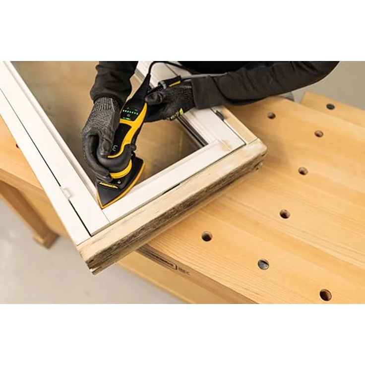 Mirka DEOS II 663 Deltaschleifer 300 W, vibrationsarmer Dreieckschleifer für staubfreies Schleifen von Holz, Trockenbau & Metall mit variabel einstellbarer Drehzahl und Bluetooth-Verbindung, MID6634044 – Bild 5