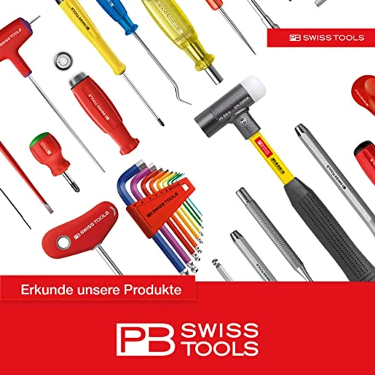 PB Swiss Tools Ratschenschraubendreher PB 6510.R-100 | 100% Swiss Made | 10-in-1 Tool mit 10 Precision Bits Schlitz/Kreuzschlitz Pozidriv/Torx/Innensechskant – Bild 5