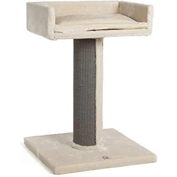 CanadianCat Company | Kratzbaum Residenz XXL Katzenbaum große Katzen, sehr stabil, ⌀ 18 cm Kratzsäule, Kratzsäule mit Sisal, 60 x 60 x 90 cm, beige/anthrazit – Bild 1