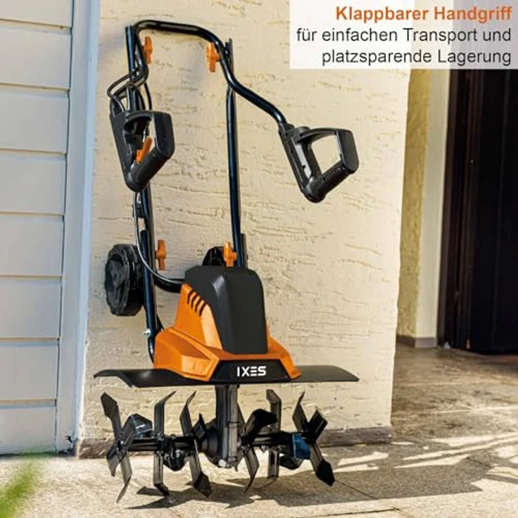 Scheppach Elektromotorhacke IXES Elektro Motorhacke IX-EH46, 450mm Arbeitsbreite, 1500W Leistung, 45 cm Schnittbreite, Zusammenklappbar für einfachen Transport und Lagerung – Bild 5