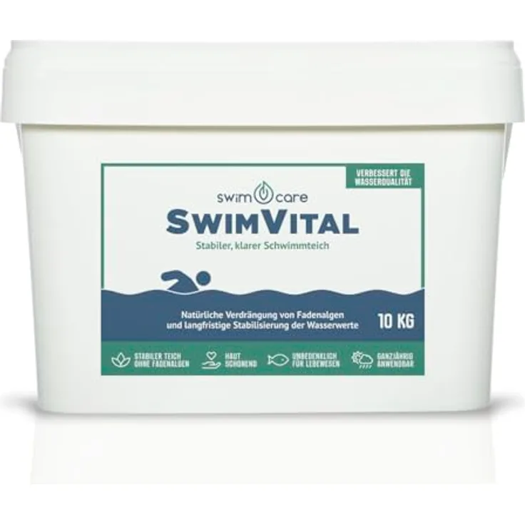 SWIMCARE SwimVital, 10 kg Fadenalgenverdränger, 100% biologisch für Teichpflege