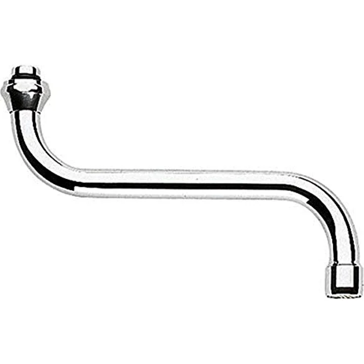 Grohe Spültischarmatur 13084000, S-Auslauf 200 mm für Küchen-Wandbatterien, verchromt mit Mousseur und GROHE StarLight Oberfläche – Bild 2