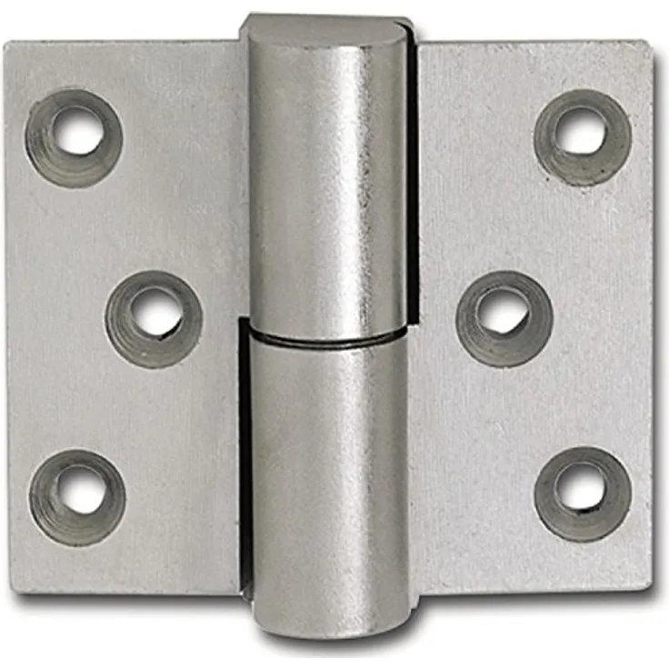 Solido Türband Scharnier, Aufschraubscharnier für stumpf einschlagende Türen, DIN links, Höhe 60mm, vernickelt