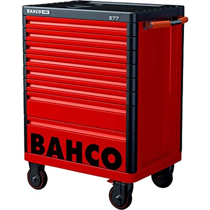 Bahco 26 Zoll Premium E77 Storage HUB Tool Trolley with 8 Drawers Red 693 mm ...