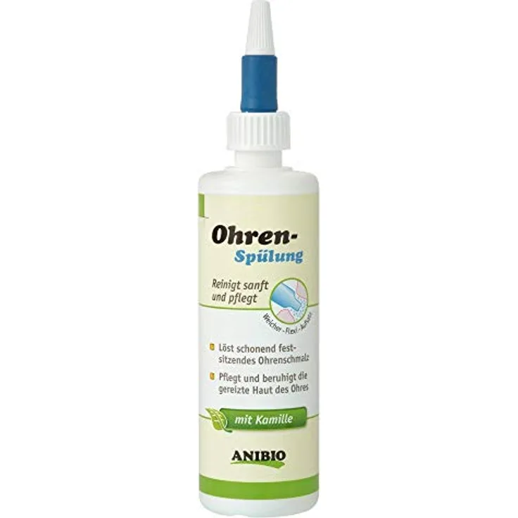 Anibio Ohrenspülung für Hunde und Katzen 125 ml