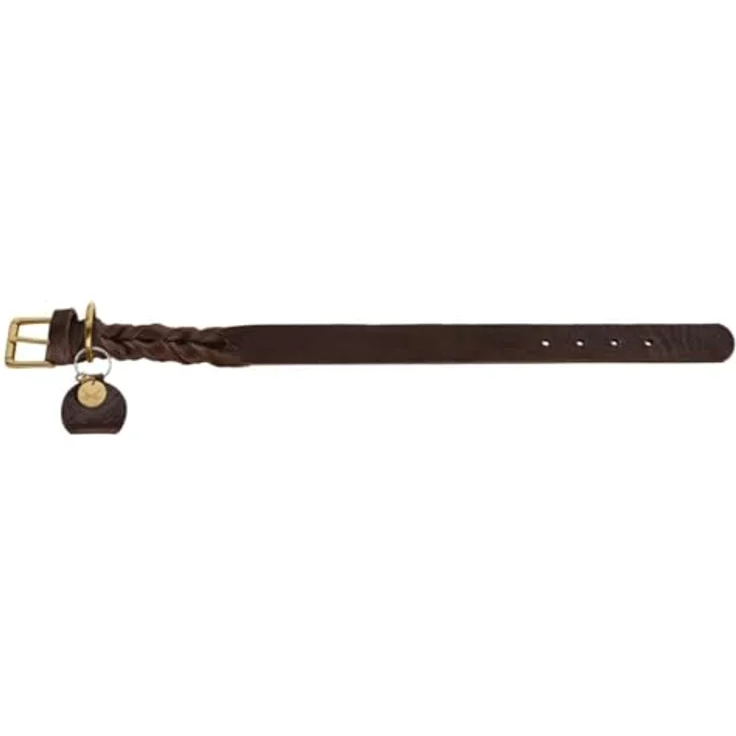 Hunter Hunde-Halsband Sansibar Solid dunkelbraun S – Bild 2
