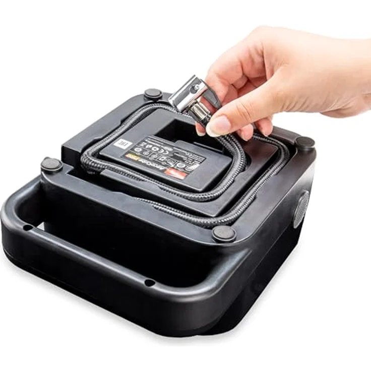HEYNER® Auto Kompressor 12V elektrische Luftpumpe tragbarer Kompressor 10 bar Zigarettenanzünder – Bild 4