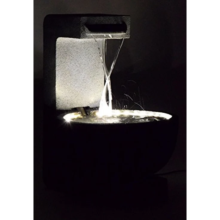 dobar Großer Design-Gartenbrunnen mit runder Schale 52 cm x 44 cm x 65 cm – Bild 8