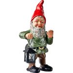 Heissner Original HEISSNER Gartenzwerg 'Waldemar', Gartenwächter-Zwerg mit Laterne, 17 x 12 x 34 cm