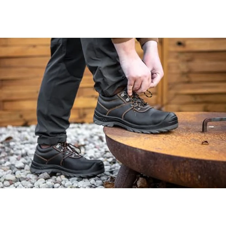 Topex Sicherheitsschuhe S3 SR FO, Arbeitsschuhe mit Stahlenkappe, Größe 45 – Bild 2