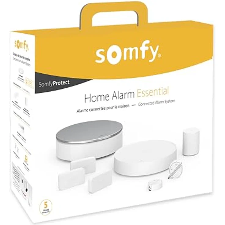Somfy 1875280 Funk-Alarmanlagen-Set, Sicherheitssystem mit IntelliTAG Erschütterungstechnologie und 110 dB Innensirene – Bild 2