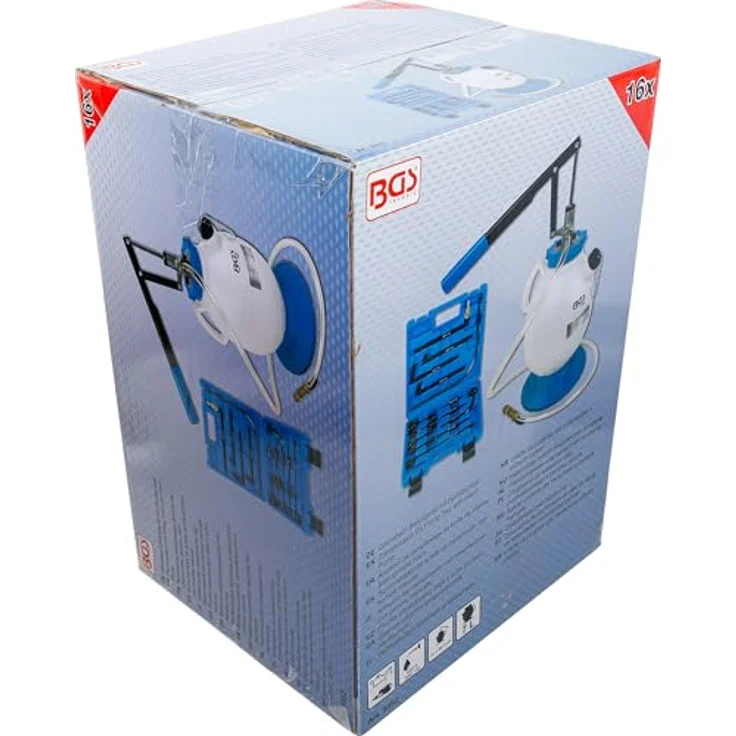 BGS technic BGS 9992 | Getriebeöl-Befüllgerät mit Handpumpe | mit 8 Adaptern | 7 l | Öleinfüllgerät – Bild 5