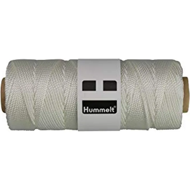 Hummelt® Garn Takelgarn Segelgarn Maurerschnur 1,2mm 100m weiß auf Rolle