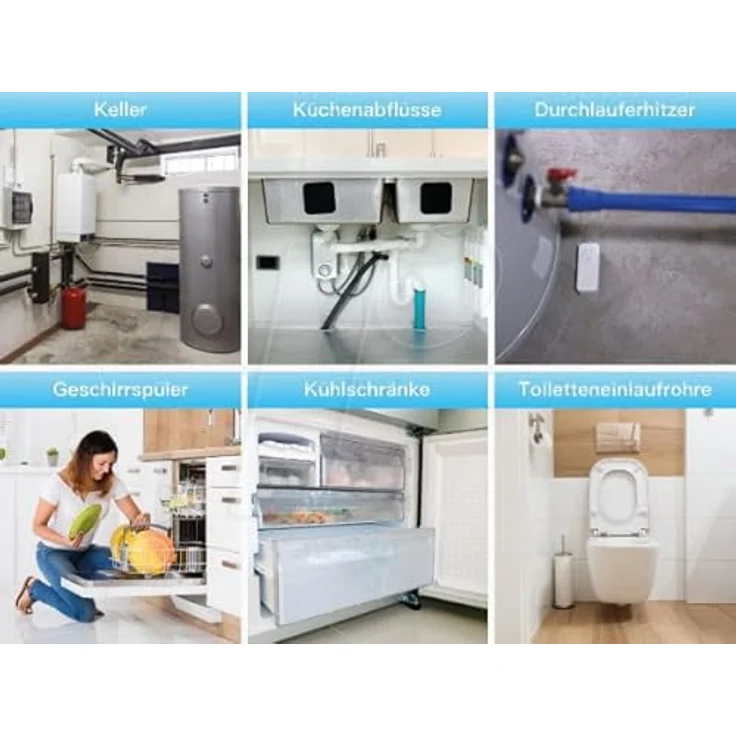 SwitchBot WLAN Wassermelder, Wasserleck-Sensor mit 100 dB Alarm und 2 Jahren Batterielaufzeit – Bild 5