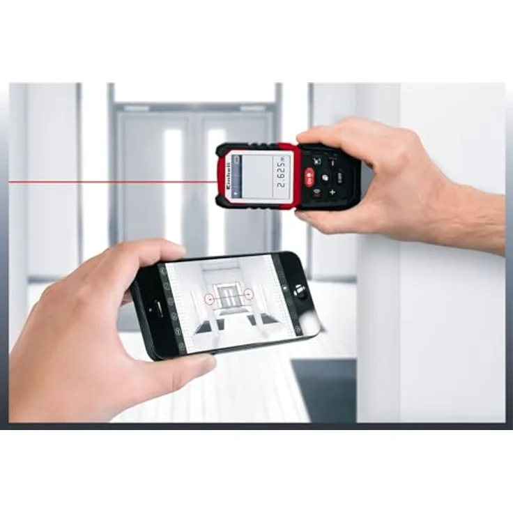 Einhell Laser-Distanzmesser TE-LD 60 (Messbereich 0,05-60 m, Messung von Strecken, Flächen & Volumen mit Addition und Subtraktion – Bild 4