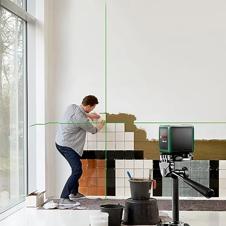BOSCH Punkt- und Linienlaser Quigo Green Set im eCommerce-Karton - Selbstnivellierzeit 6s - Preisvergleich – Bild 5