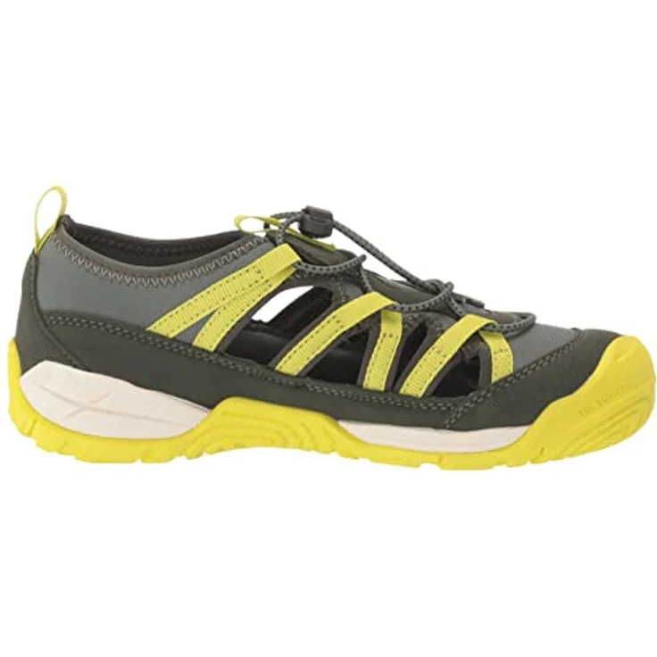 Jack Wolfskin Villi Sandal K, Unisex Sicherheitssandalen mit praktischer Schnellschnürung, Grün, Größe 34 – Bild 6