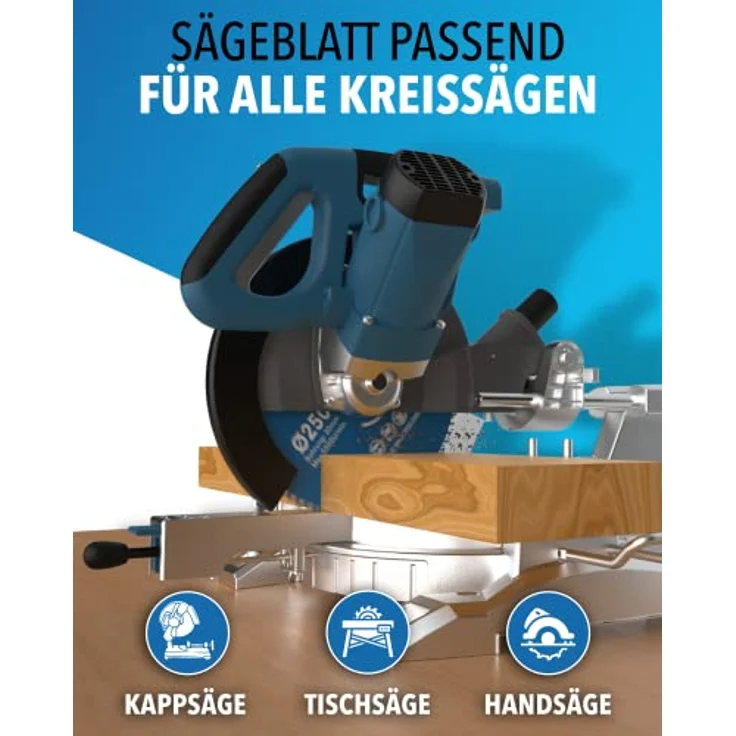 STONE REEF Kreissägeblatt Parent (Ø260X30), langlebig, passend für gängige Sägen, für verschiedene Materialien geeignet, robust - für präzise Schnittergebnisse – Bild 3
