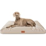Knuffelwuff Hundekissen Gatsby aus Oxford-Gewebe 65 x 90cm Beige - rutschfeste Unterboden - leicht zu reinigen