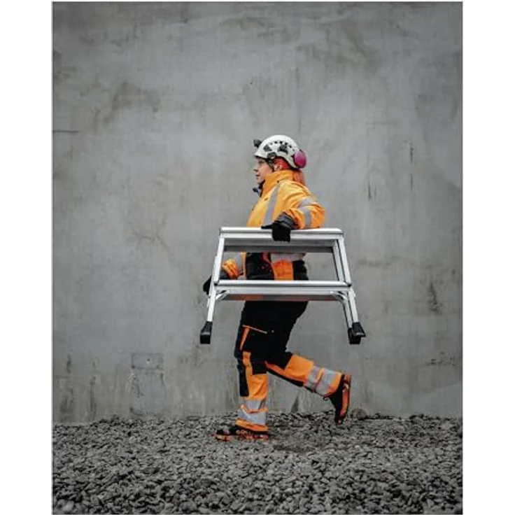 Zarges XLstep P breit, Arbeitspodest mit Arbeitshöhe 2,74 m und extragroßer Plattform – Bild 6