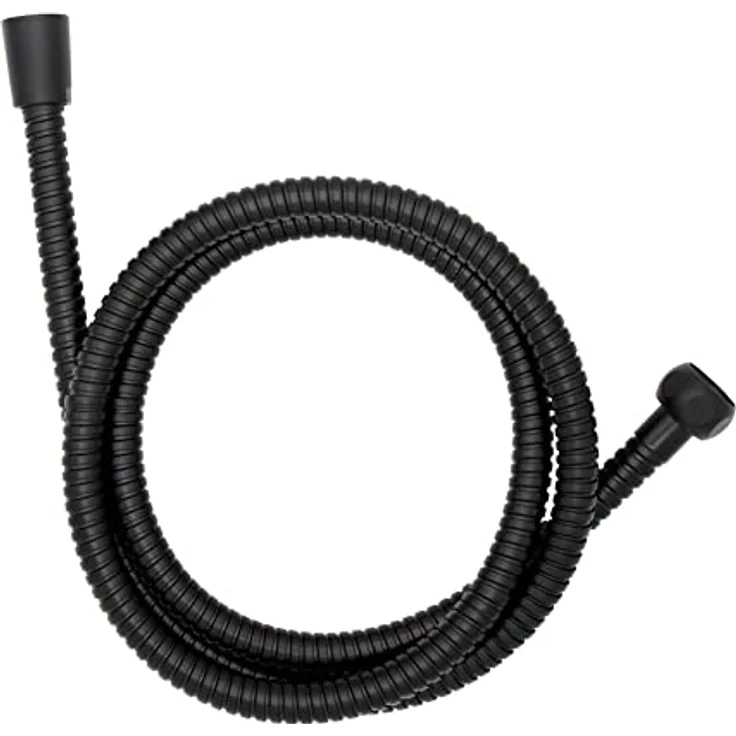 Edelstahl Duschschlauch 150 cm Schwarz 1-2" Standardanschluss – Bild 3