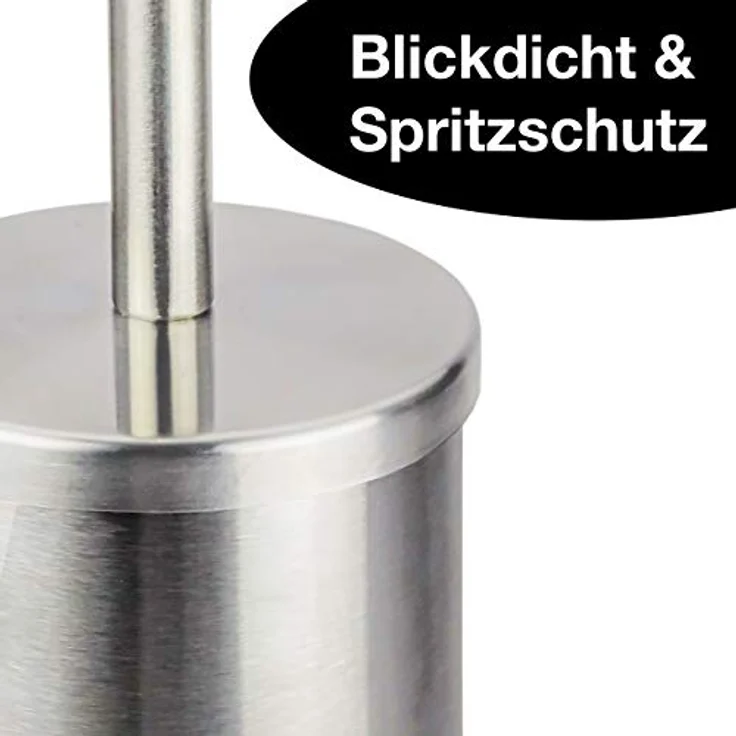 BADIONA WC Bürste Silikon Toilettenbürste Edelstahl | WC Bürstengarnitur | Klobürste Silikon Schwarz WC Bürste Schwarz | Toilettenbürste Silikon Klobürste Edelstahl | Badaccessoires Toilet Brush – Bild 4