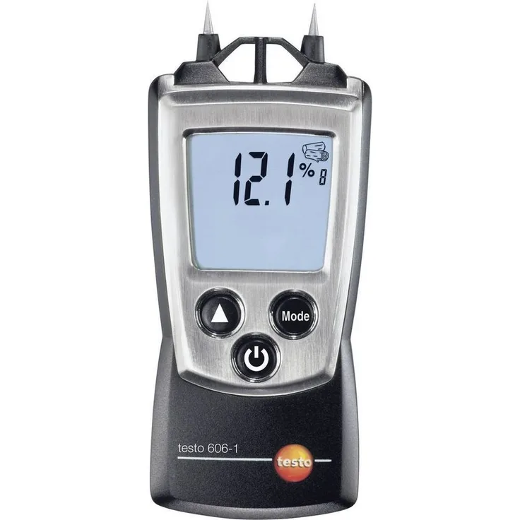 Testo Feuchtigkeitsmesser Materialfeuchte-Messgerät, zuverlässige Materialfeuchteanzeige für Holz und Baustoffe