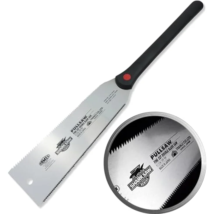 FAMEX Japansäge 5510 Ryoba 240mm, Zugsäge mit Karbonstahl, 9-17 TPI für präzise Schnitte – Bild 1