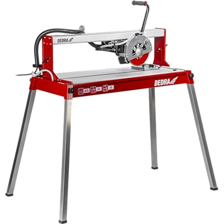 Dedra DED7815 Fliesenschneider, 800 W, Schnittlänge 620 mm, Nassschnitt mit Staubbindung, Tauchschnitt-Funktion, stabiler Arbeitstisch, 2990 U/Min – Bild 2