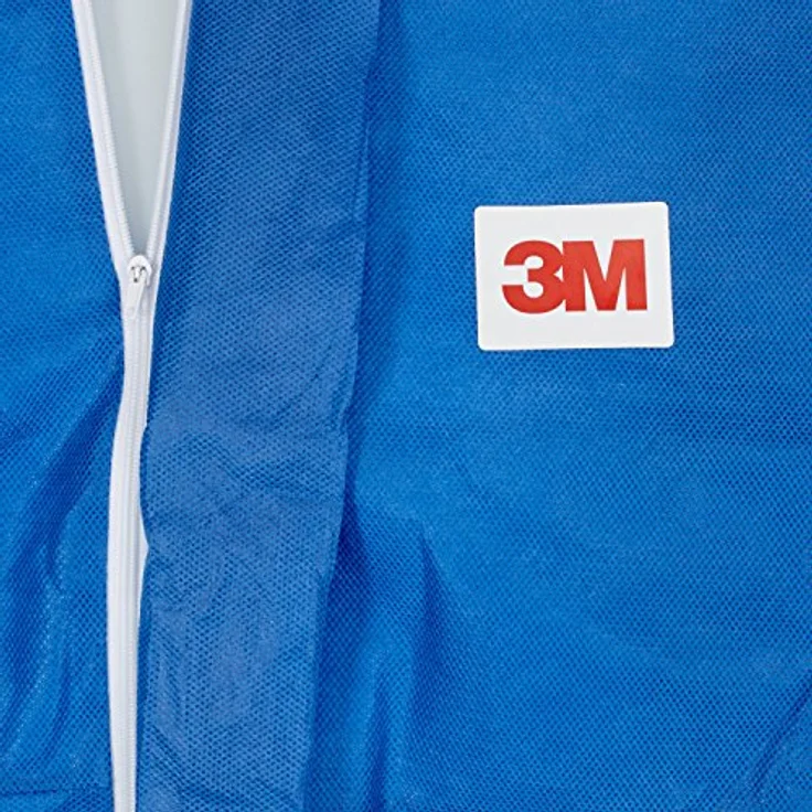 3M Schutzanzug 4515B2XL, Chemikalienschutzanzug Typ 5, blau, Größe XXL – Bild 4