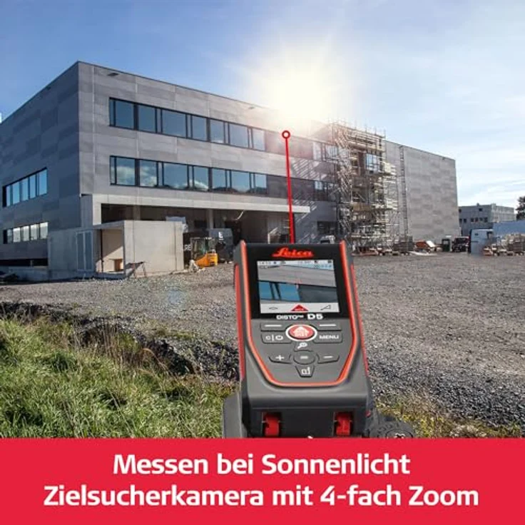 LEICA DISTO D5 Laserentfernungsmesser, IP54, Reichweite 200 m, Genauigkeit ± 1 mm, Neigungssensor 360° – Bild 5