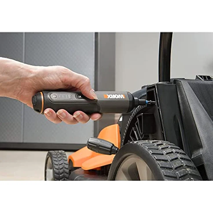 WORX 4V Akkuschrauber Set WX240 Elektrischer Schraubendreher Gerader Griff Schwarz Grau Orange 300 RPM 2 5 Nm 5 Nm – Bild 4