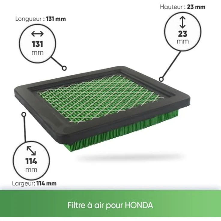 Greenstar 5386 Honda-Luftfilter, anpassbar, für Motoren GC135 - GCV135 - GC160 - GCV140 - GCV160 - GCV190 – Bild 3