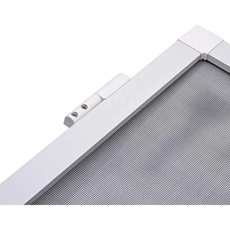 APANA - Fliegengitter Tür mit Alurahmen als Trittschutz - Insektenschutz für Balkontür & Terrassentür - Mückenschutz mit automatischem Türschließer & Magnetverschluss (100 x 210 cm | Braun) – Bild 2