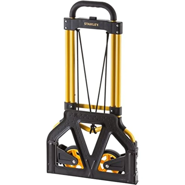 Stanley Klappbarer Stahlwagen SXWT-FT580-SP, Sackkarre bis 70 kg, Schwarz/Gelb, faltbar, mit Softgripgriffen – Bild 5