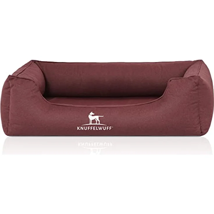 Knuffelwuff Orthopädisches Wasserabweisendes Hundebett Leon M-L 85 x 63cm Rot, Formstabil & Gelenkentlastend – Bild 2