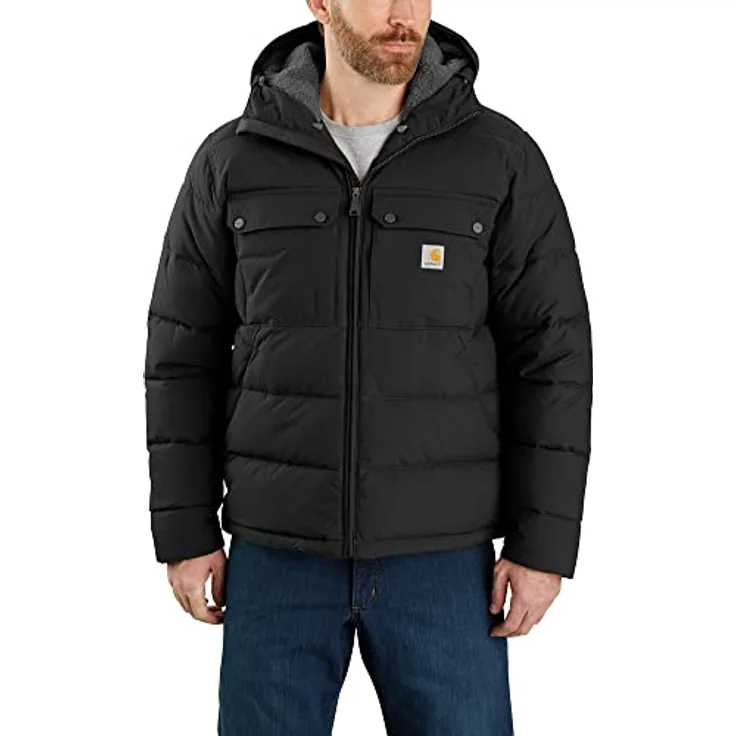 Carhartt Montana Loose Fit Insulated Jacket, wasserabweisend und windresistent, mit drei-teiliger Kapuze und mehreren Taschen