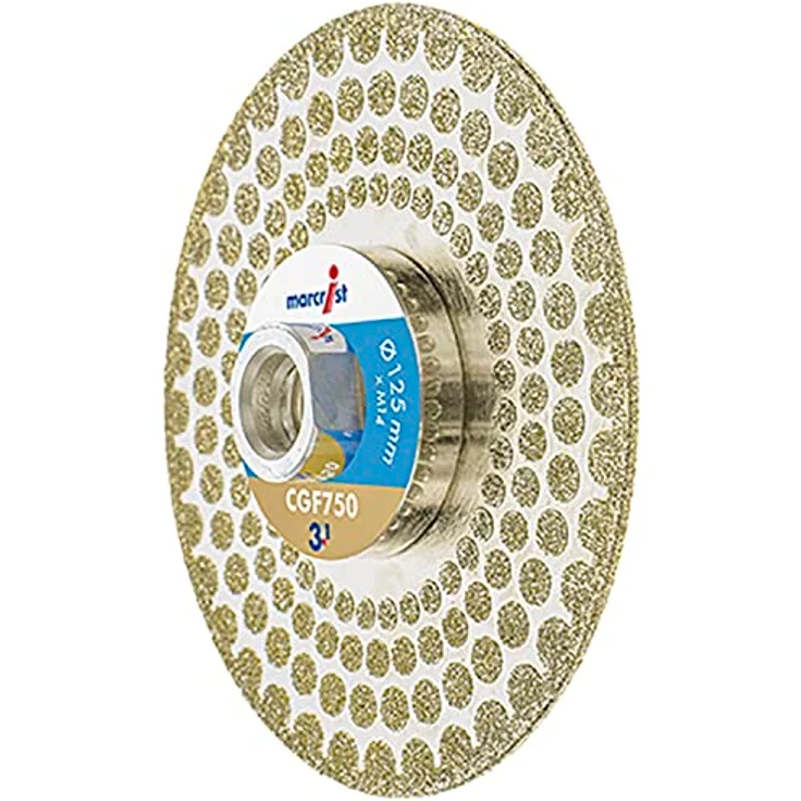 Marcrist Diamant Trenn-Schleifscheibe CGF750, 125 mm 3in1 für Fliesen, Granit, Marmor und Schiefer, M14 Flansch – Bild 3